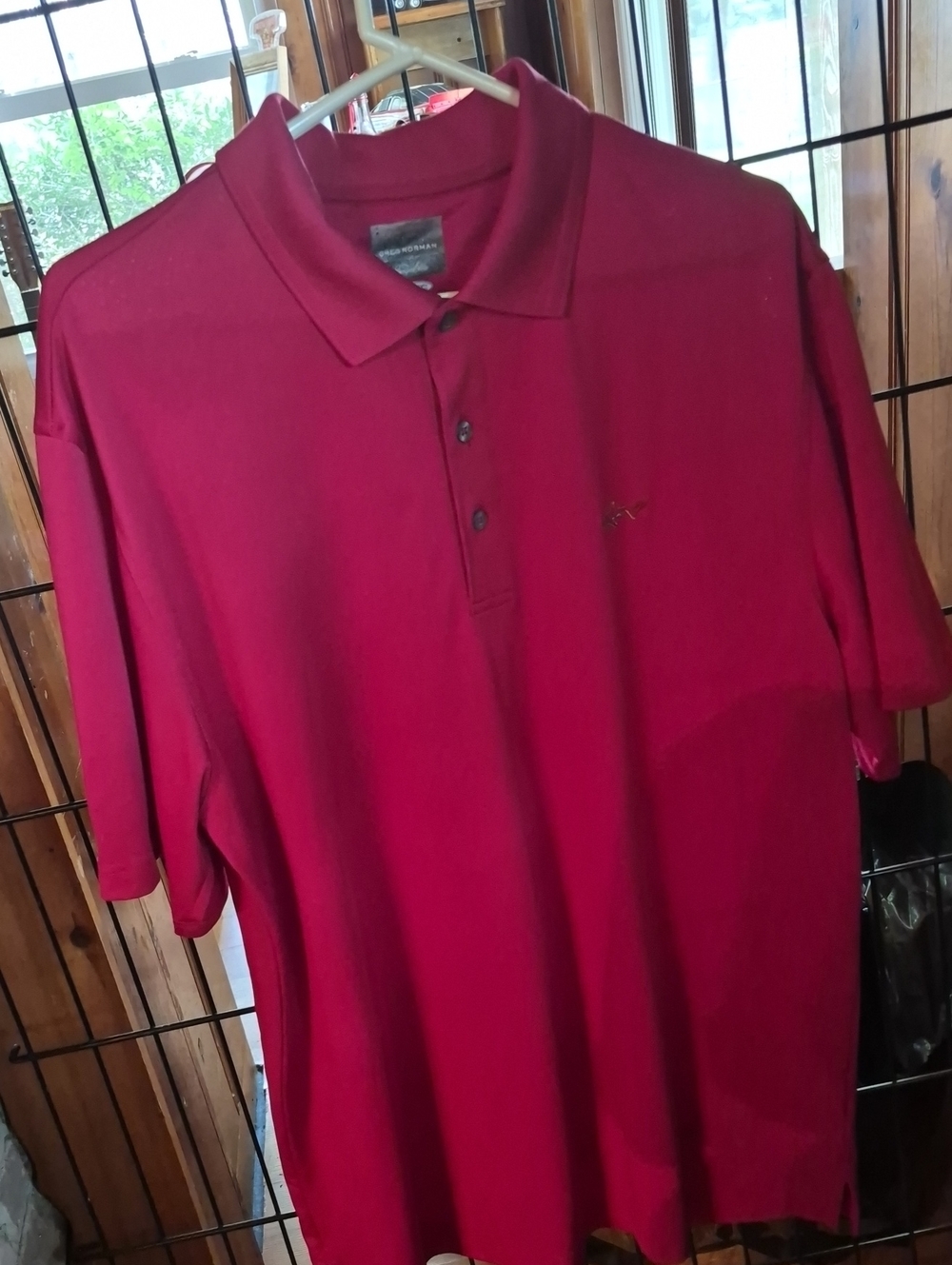 Men's Polo Shirt in Deep Red - GREG Norman Golf